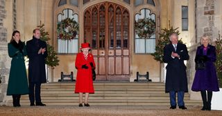 The Queen at a Christmas service