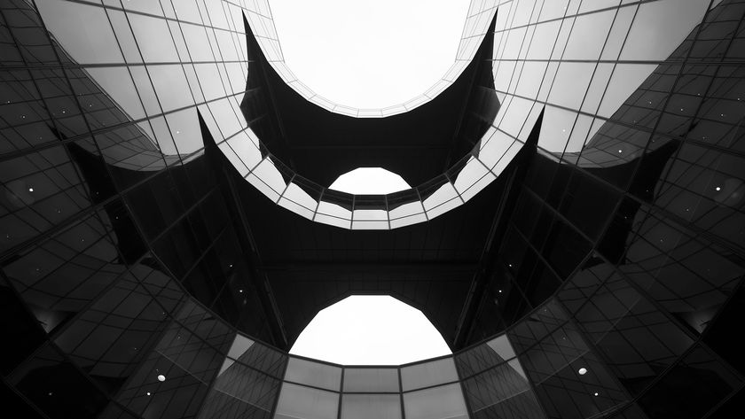 black and white fine-art architectural image