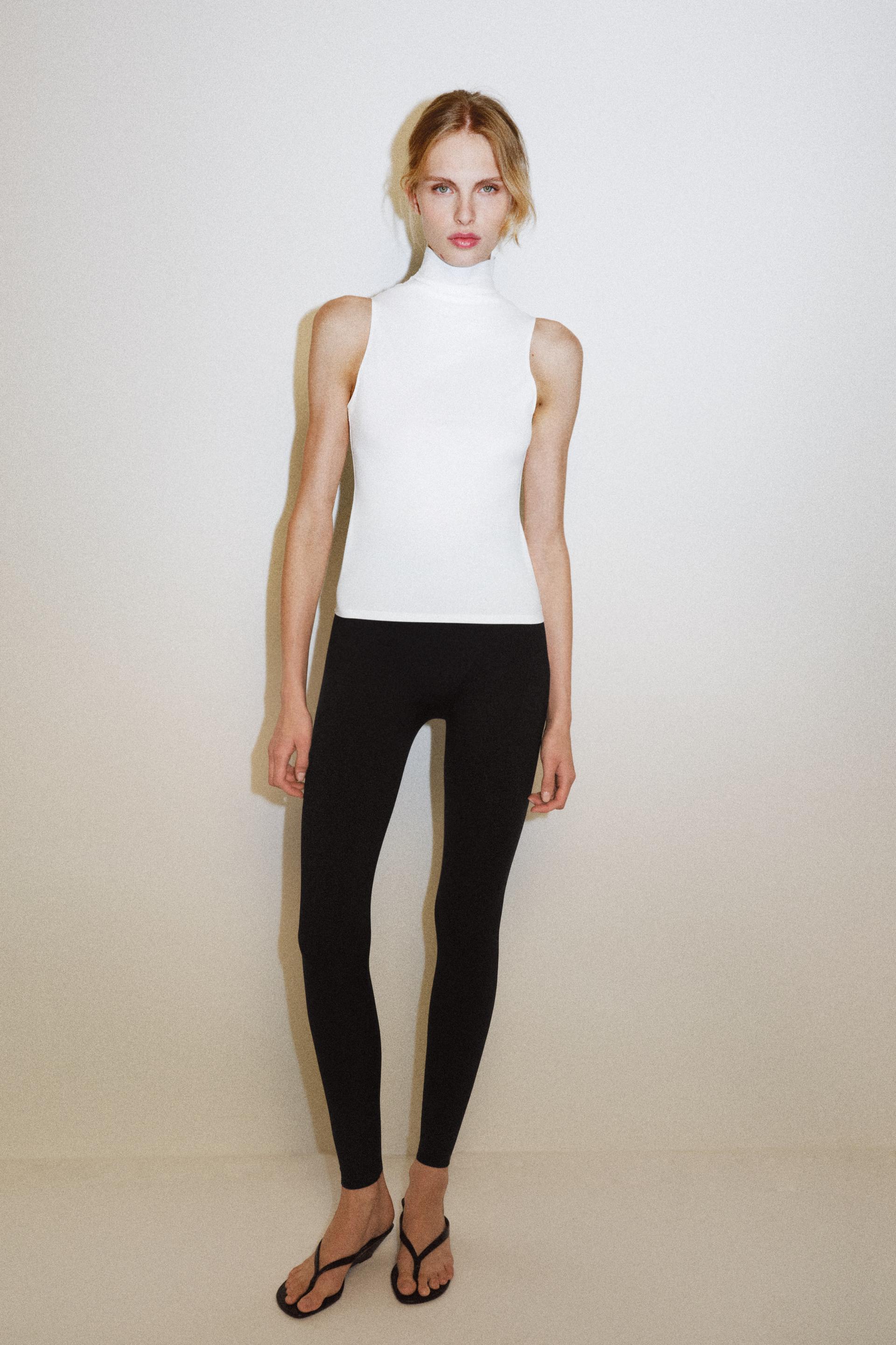 ZARA, Push-Up Effect Leggings - Black - S