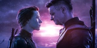 Clint and Natasha in Avengers: Endgame.
