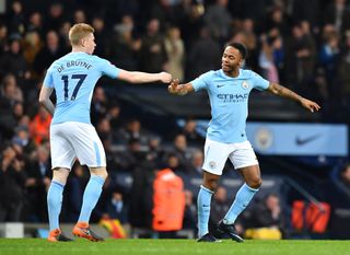 There had been speculation over the future of key players such as Kevin De Bruyne (left) and Raheem Sterling