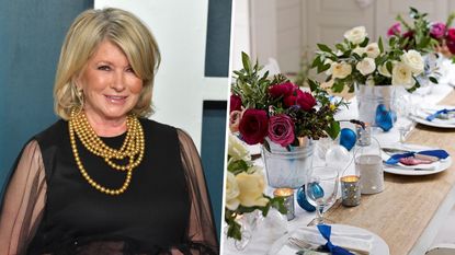 Martha Stewart and tablescape