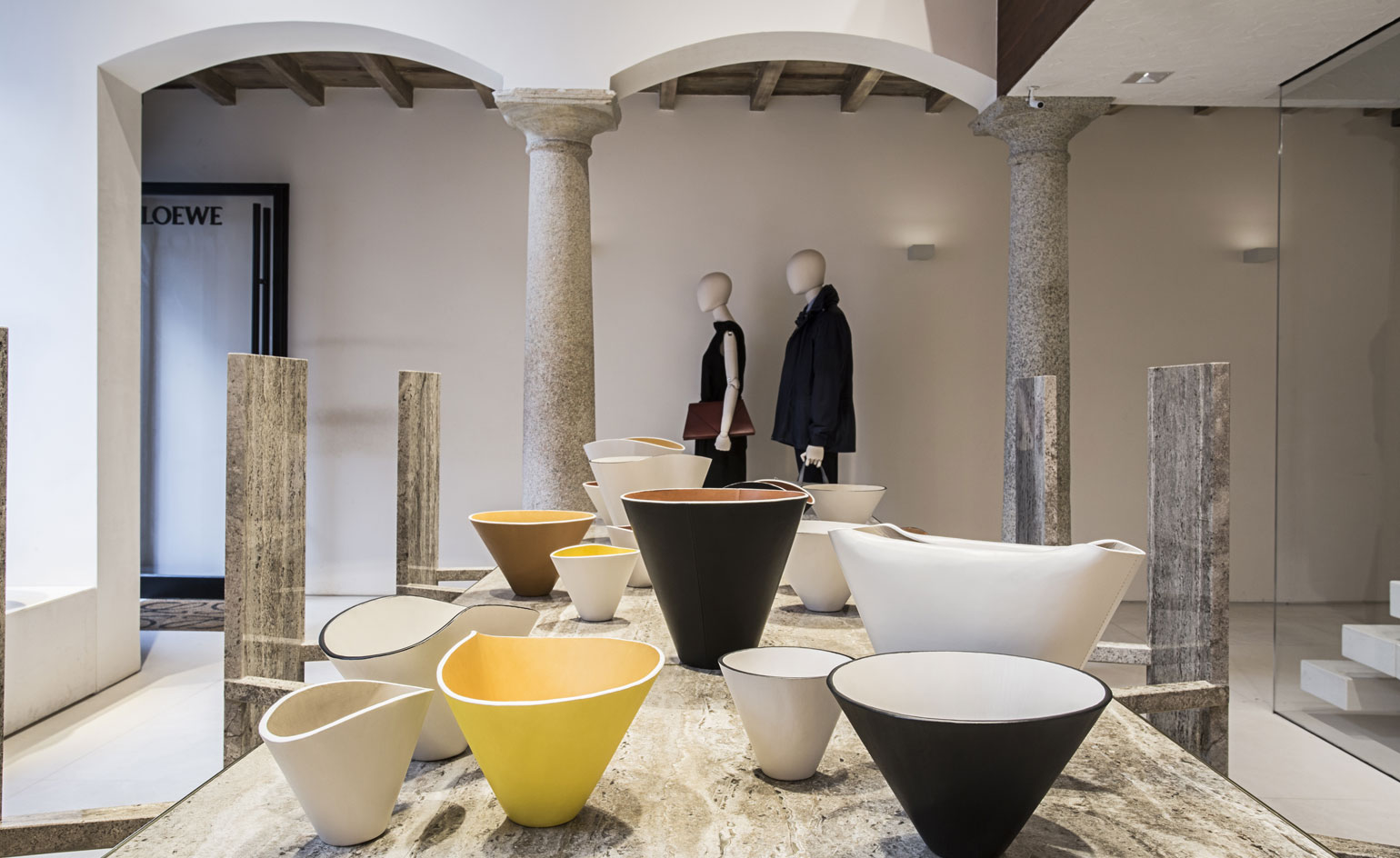 Spanish luxury brand Loewe debuts home collection at Milan design week