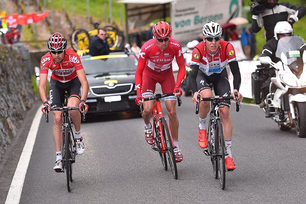 The early breakaway during stage 4 at Tour de Romandie
