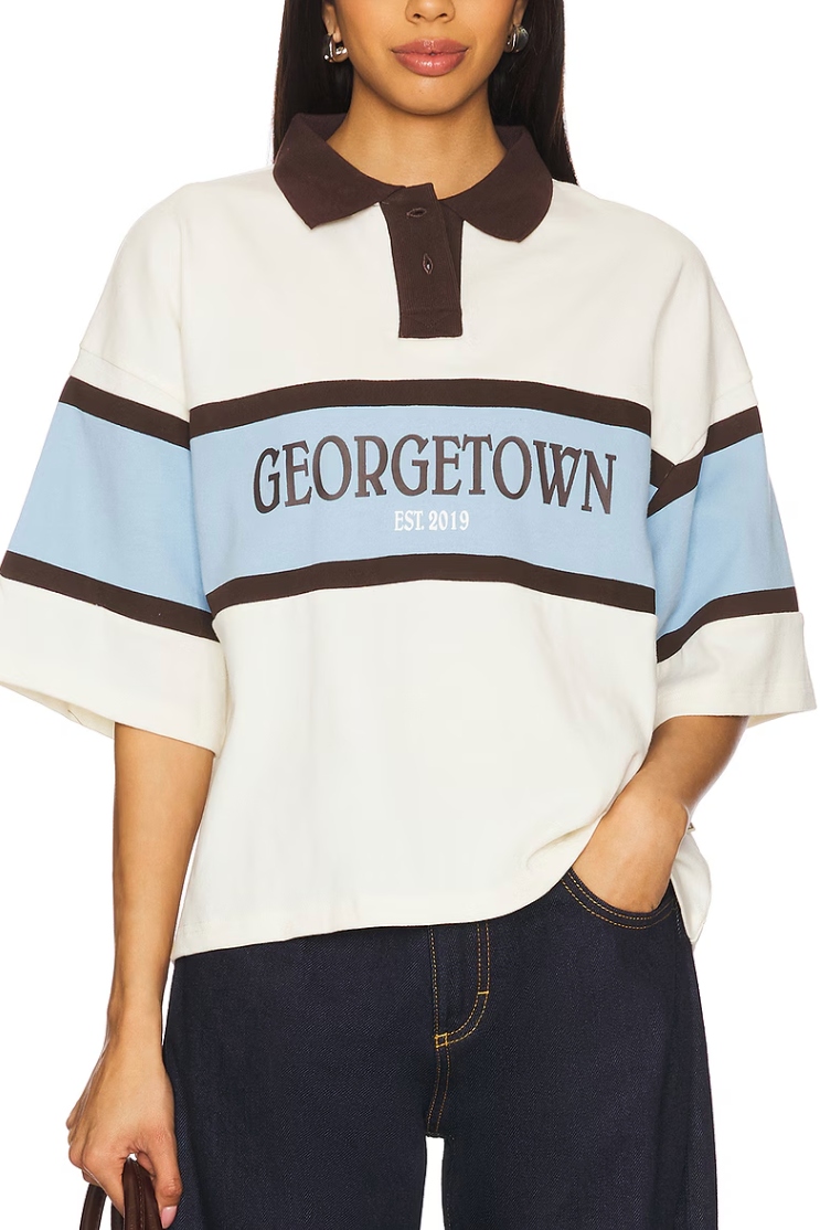 Araminta James, Georgetown Rugby Polo Shirt