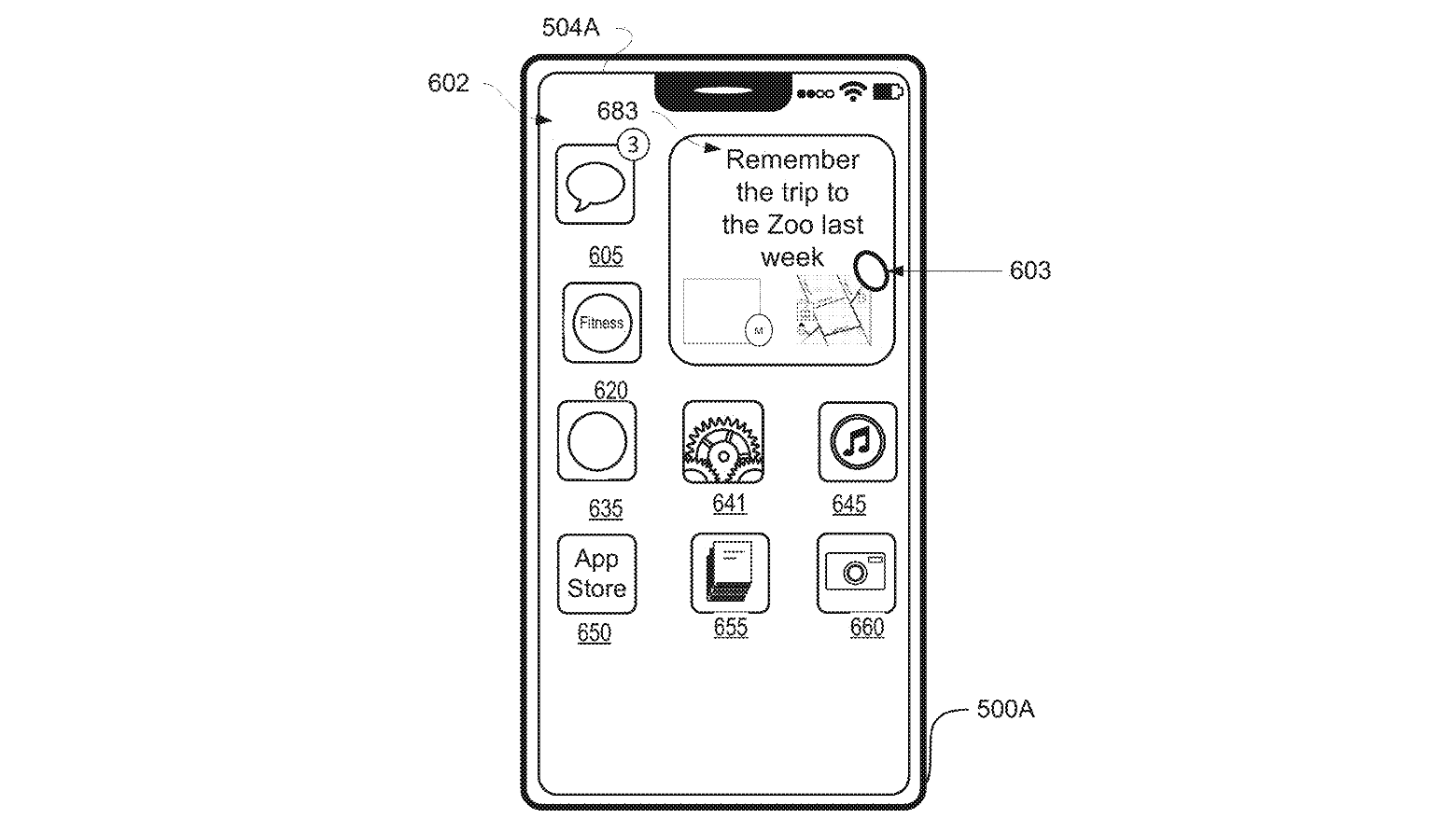 Screenshots from the Journal patent