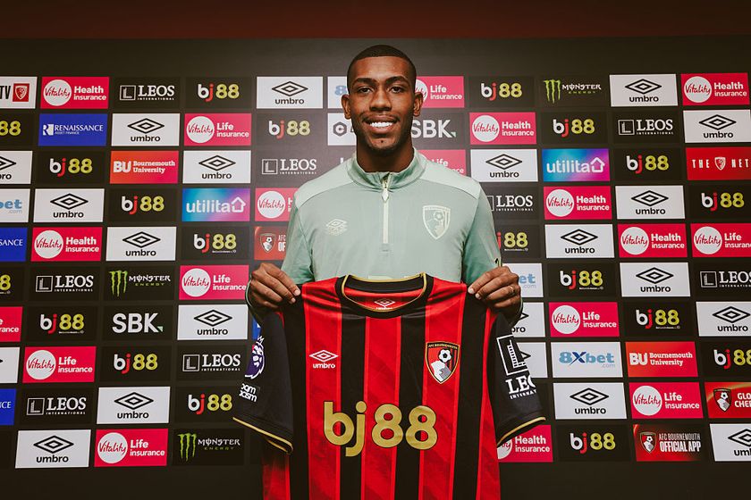 AFC Bournemouth unveil new signing Rayan at Canford Performance Centre on January 27, 2026 in Wimborne Minster, England.