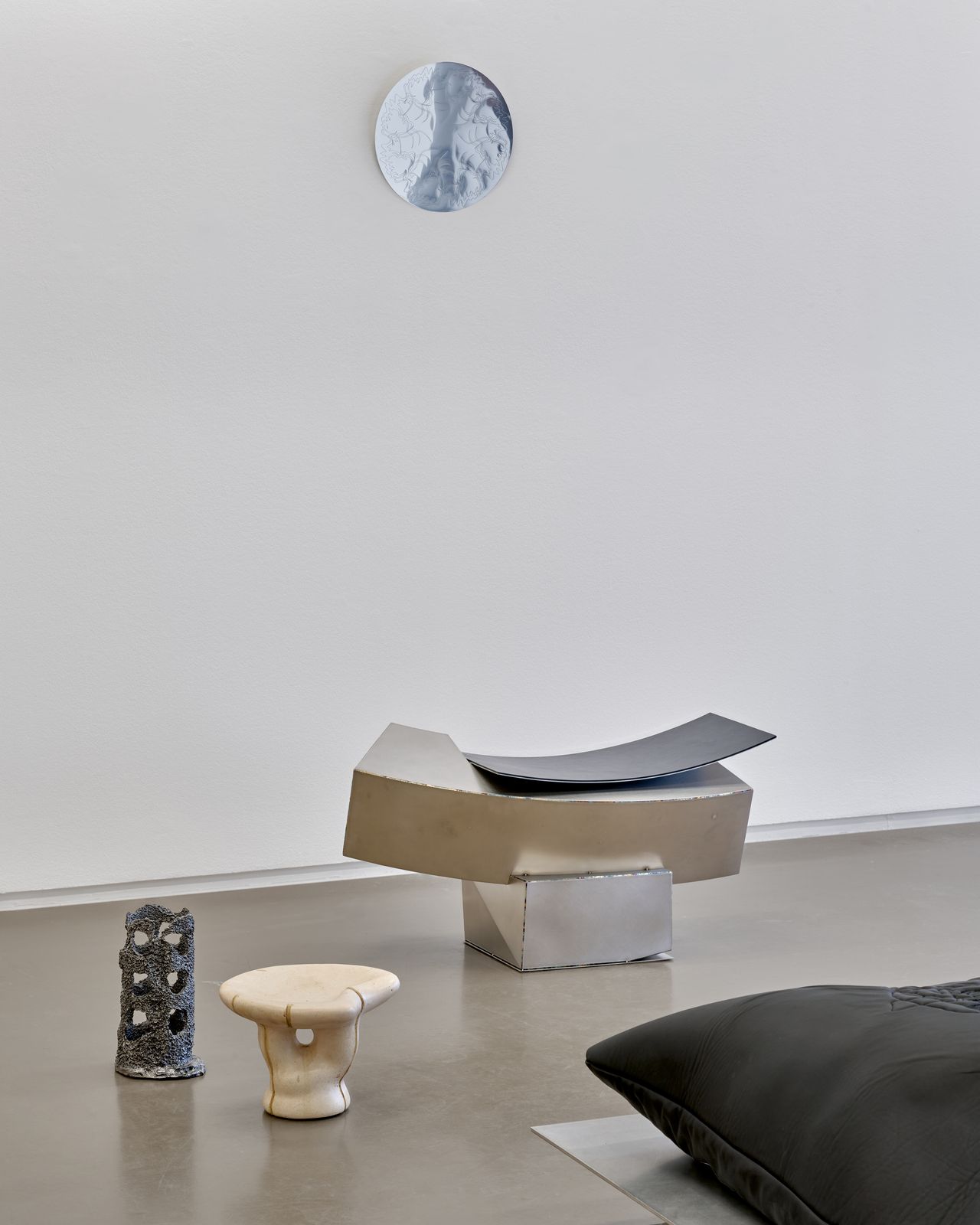 contemporary furniture in art gallery