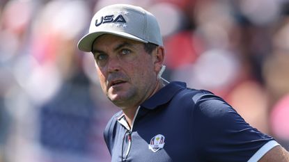Keegan Bradley at the Ryder Cup Friday foursomes 