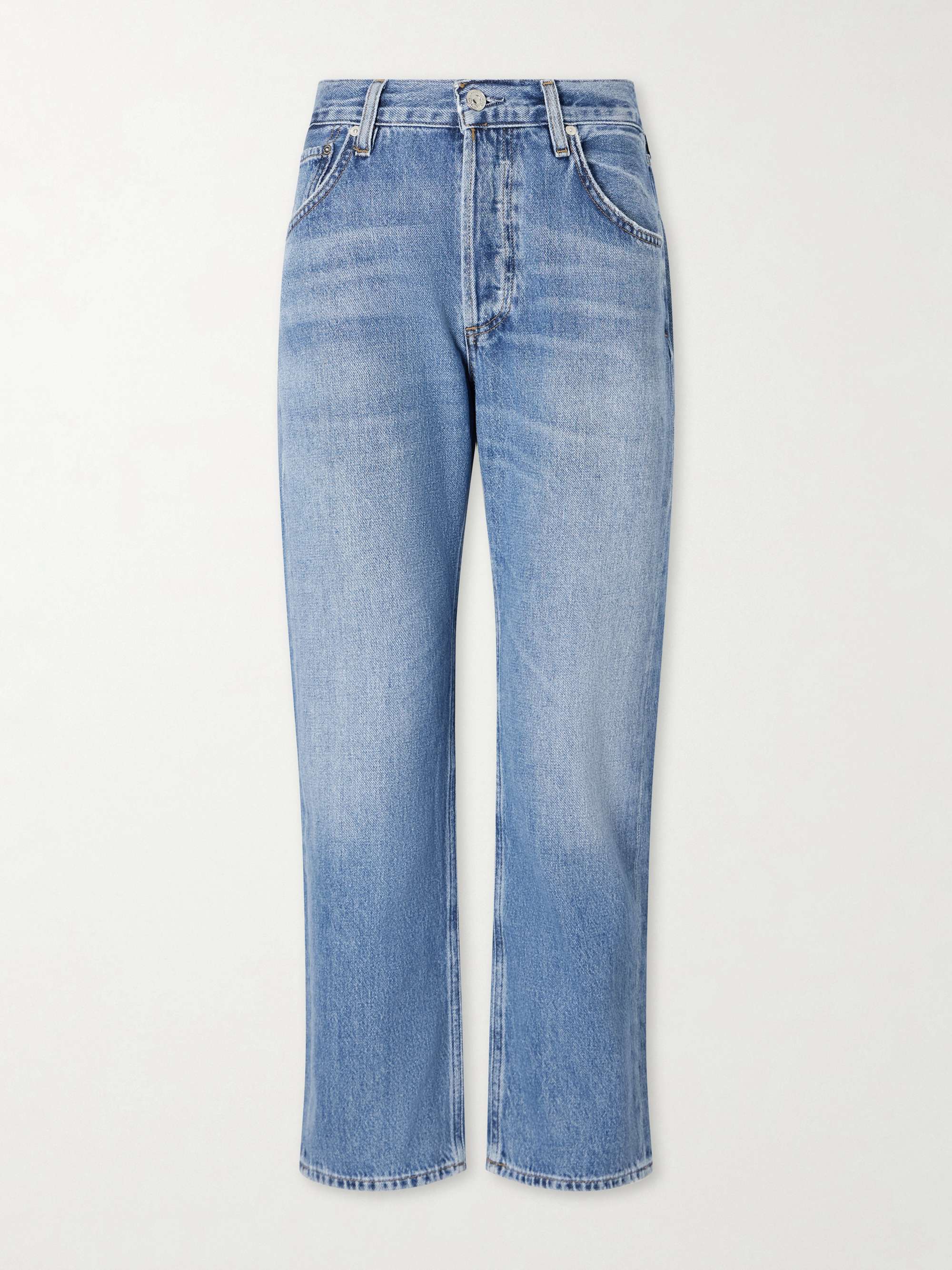 Winslow Mid-Rise Straight-Leg Boyfriend Jeans