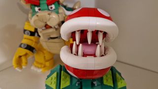 Lego Piranha Plant, with Lego The Mighty Bowser seen behind