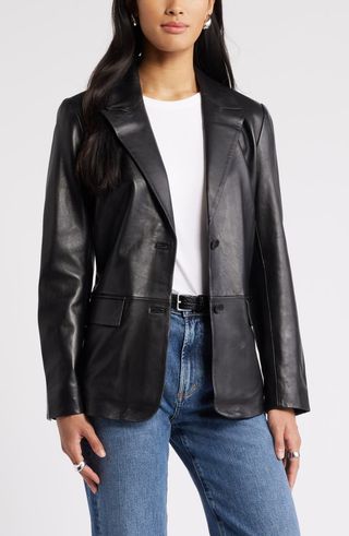 Leather Blazer