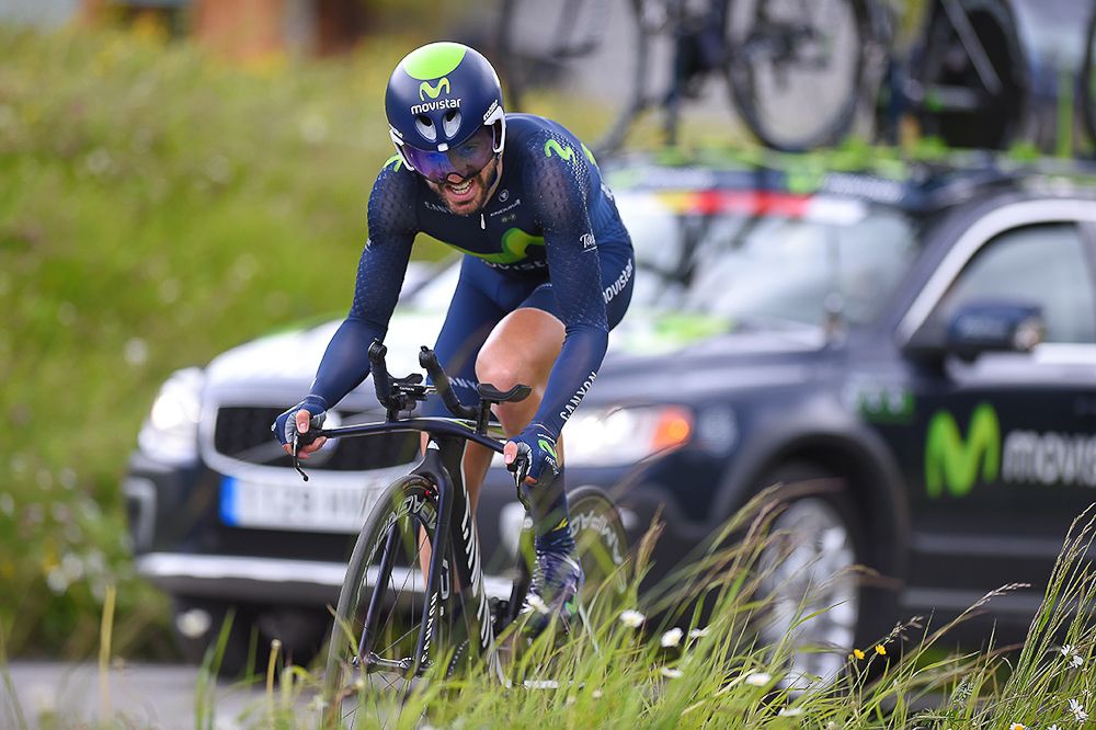 Jon Izaguirre on his way to winning the stage 8 time trial at Tour de Suisse