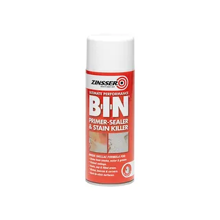 Zinsser B-I-N Off White Matt Primer & Undercoat Spray Paint, 400ml