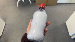 Hard water test in plastic bottle