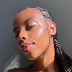 Woman with glowing skin