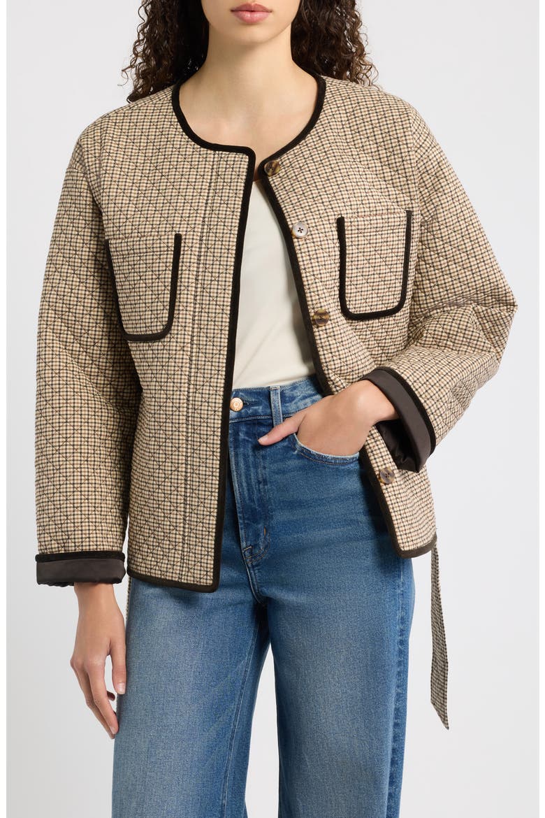 Barrow Quilted Houndstooth Topper Jacket