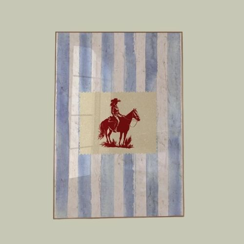 Vintage Striped Rodeo Print 