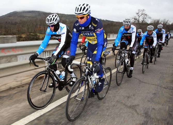 Alberto Contador with his junior team