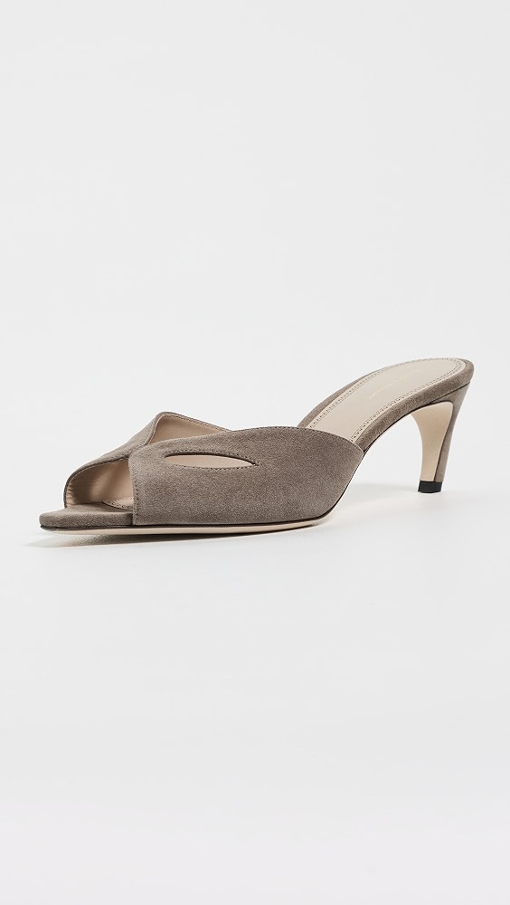 Harlow Mask Mules - Fossil Brown