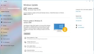 Windows 10 May 2020 Update blocked