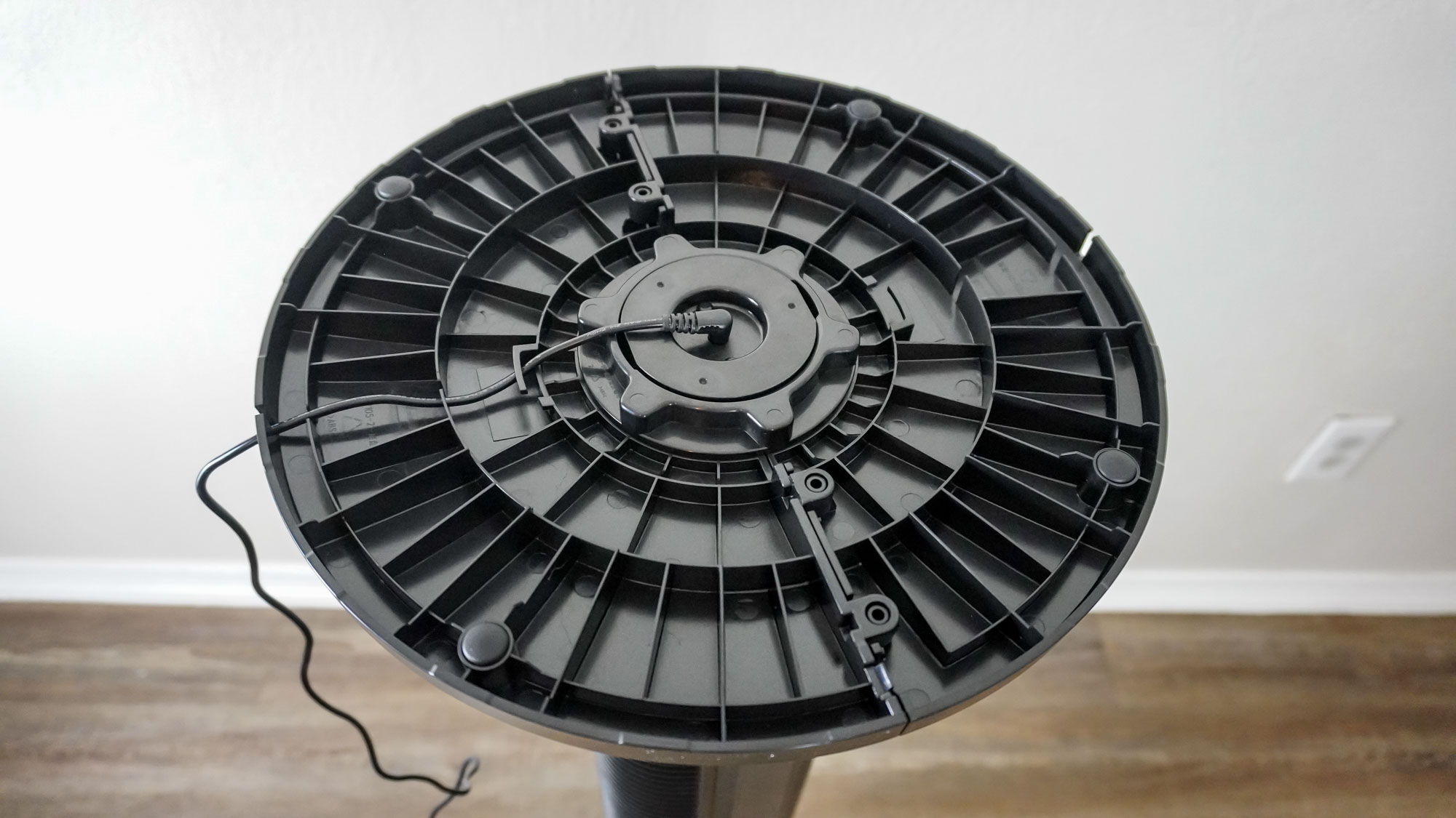 Installing the base on the Govee Smart Tower Fan 2 Max