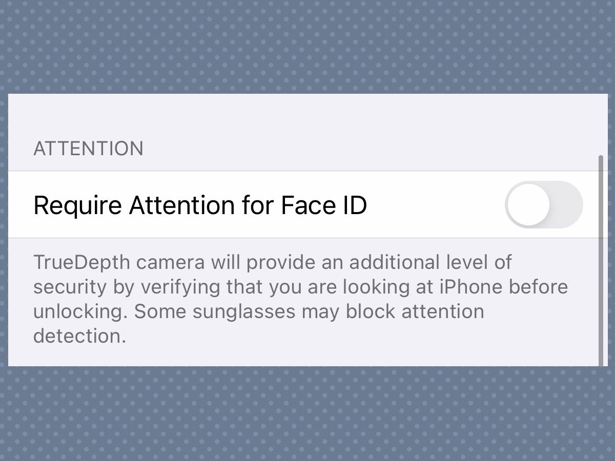 iPhone 12 features to enable face id