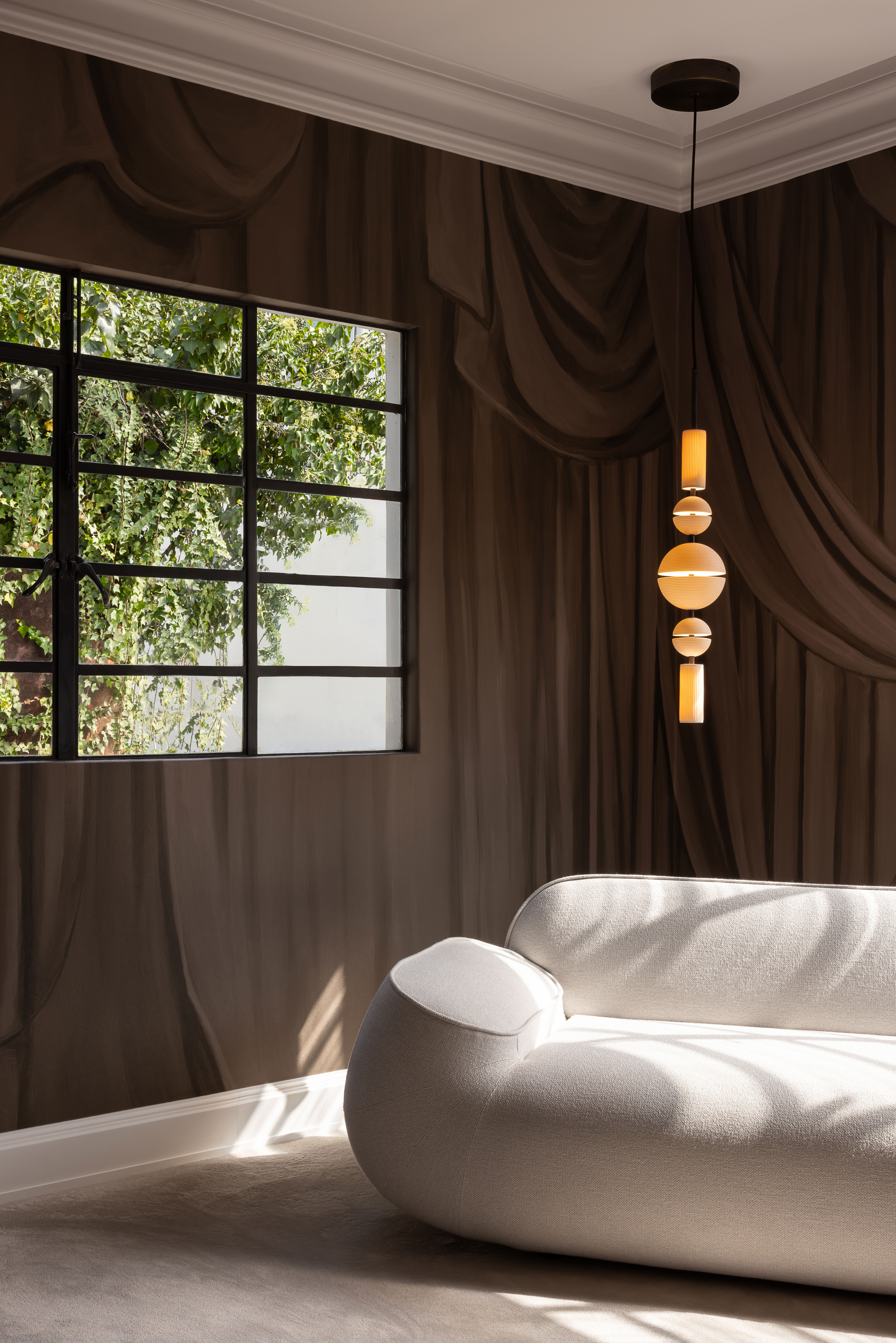 Lee Broom lighting in Mexican Villa