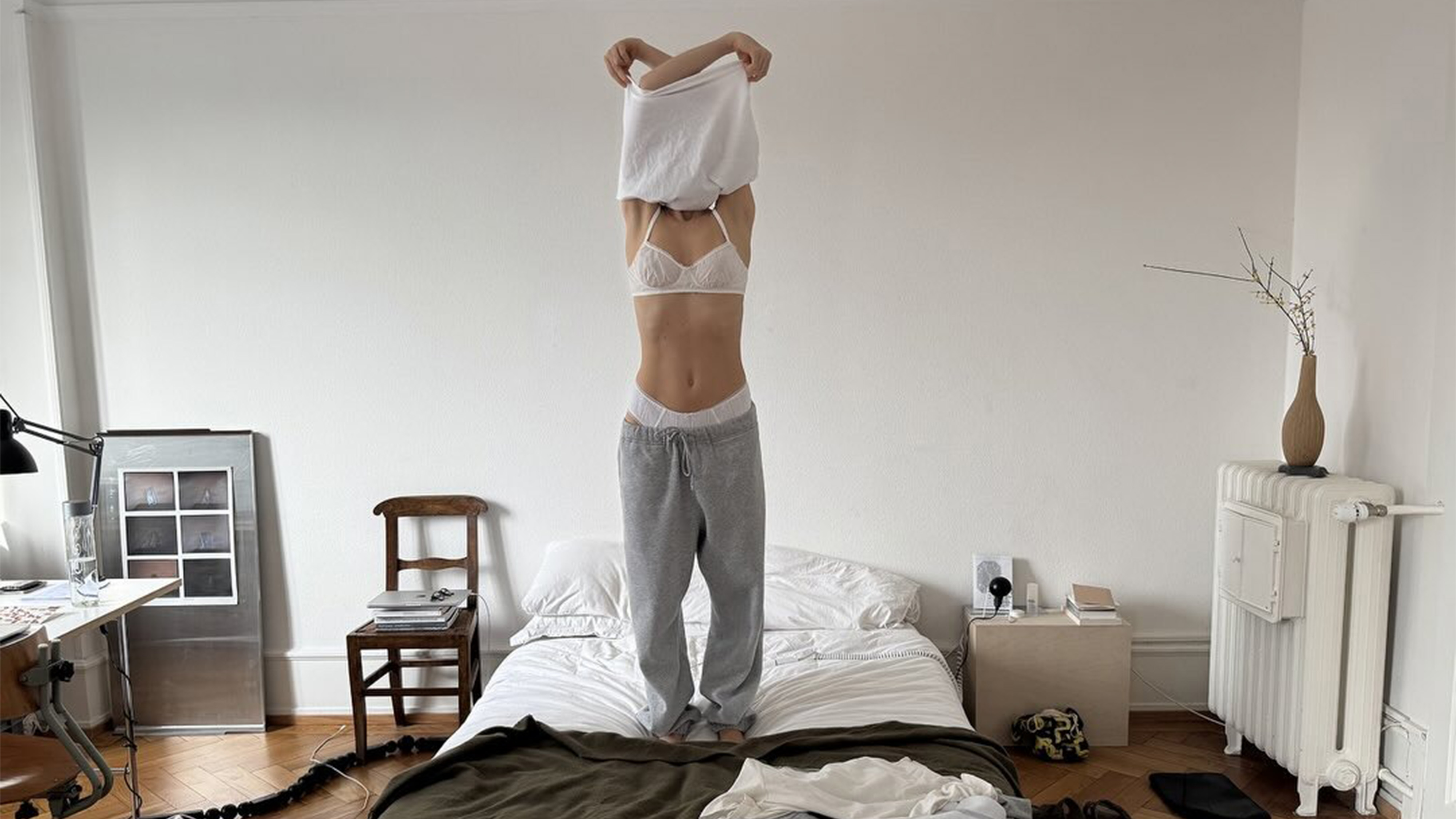 Woman wearing best cotton underwear.
