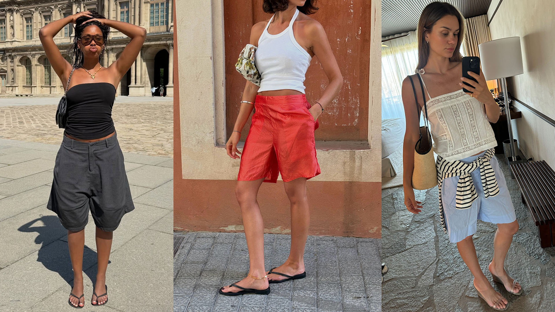 women wearing summer shorts