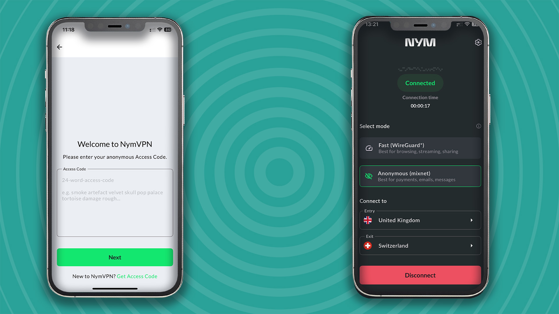 NymVPN iOS app