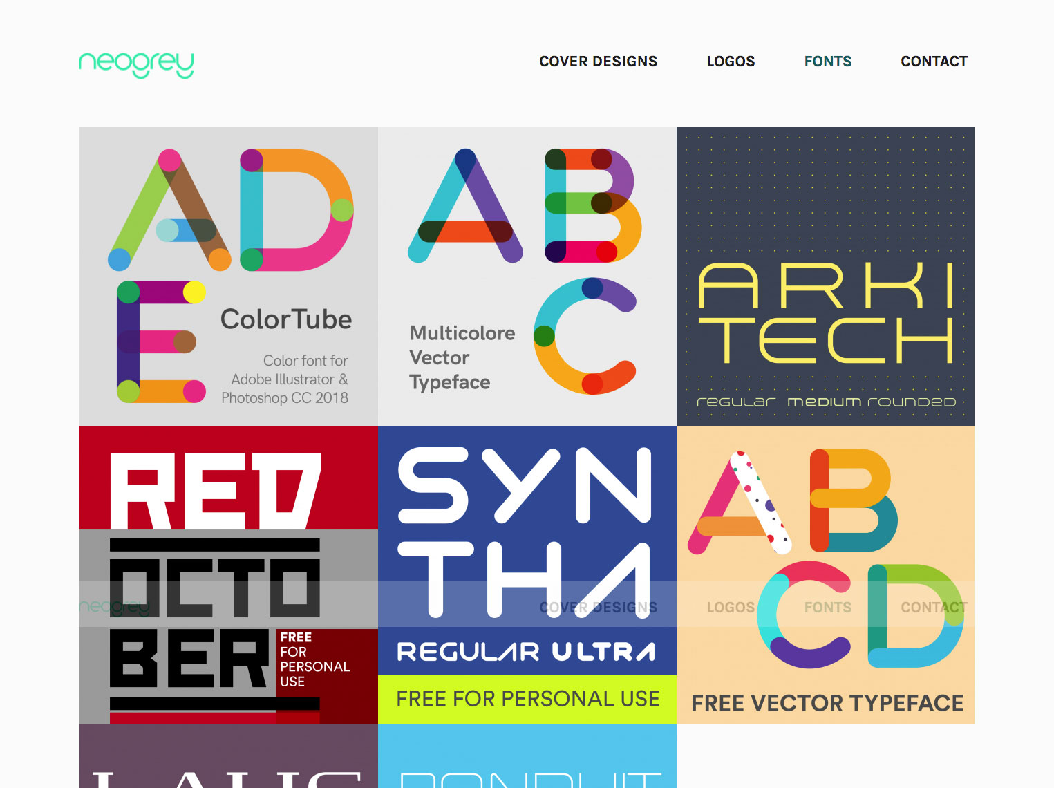 download free fonts: Neogrey