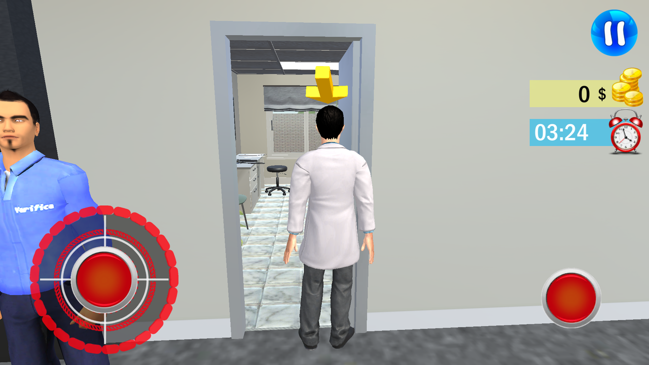 Click on the right to see the door close