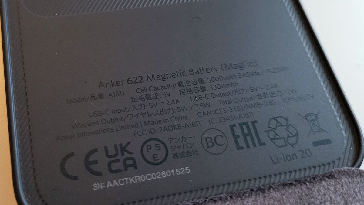 Anker 622 magnetic battery MagGo magsafe qi wireless charging