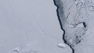 Larsen-C Ice Shelf Crack (29 September 2016), Antarctica.