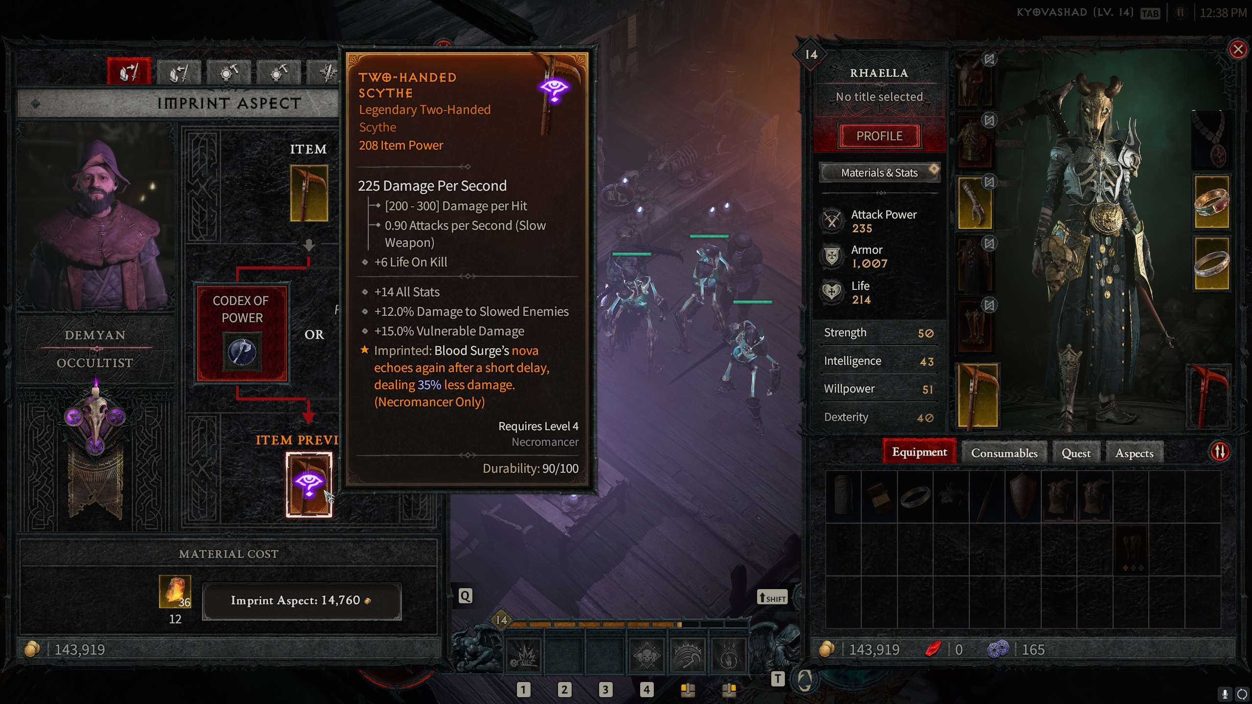 Diablo 4 legendary crafting