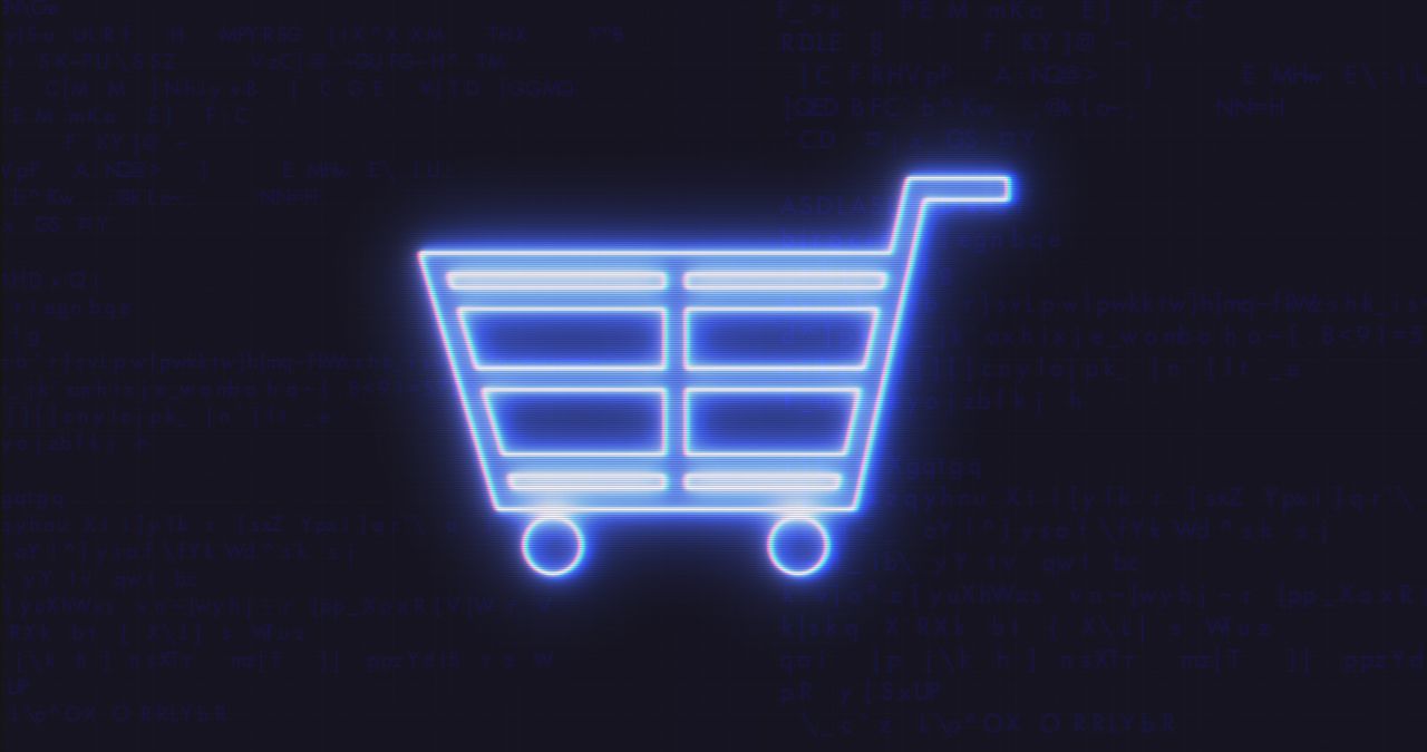 A digital shopping cart.