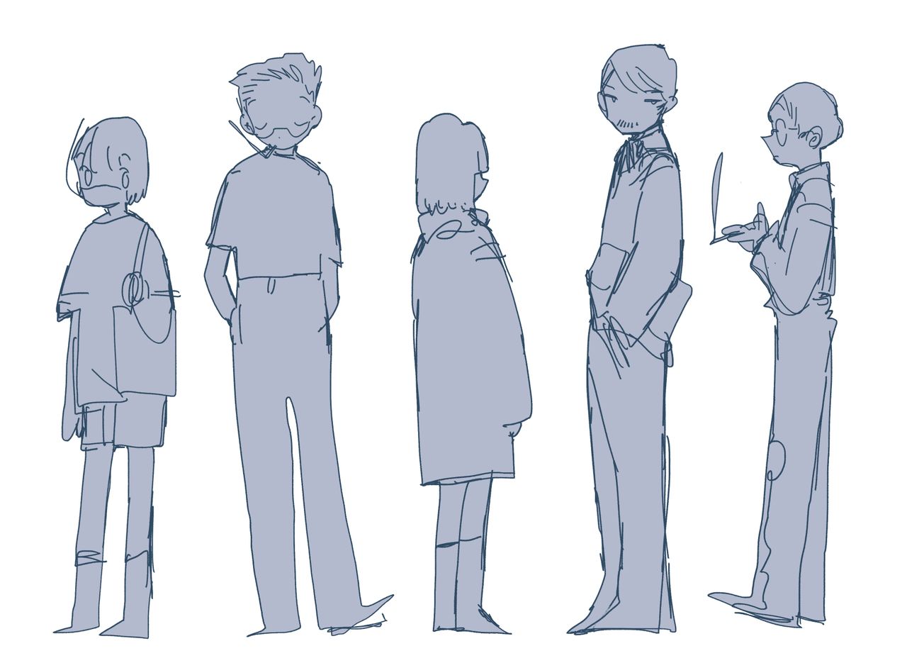 Afterlove EP indie game; anime and manga style characters in a indie game, playing instruments