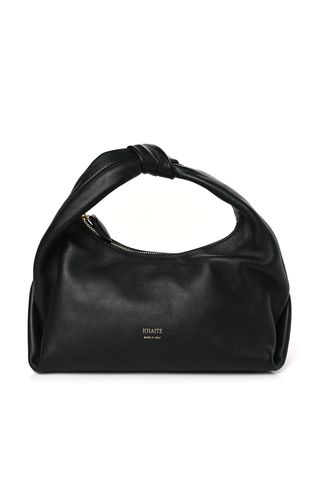 Khaite Smooth Calfskin Beatrice Small Hobo Black