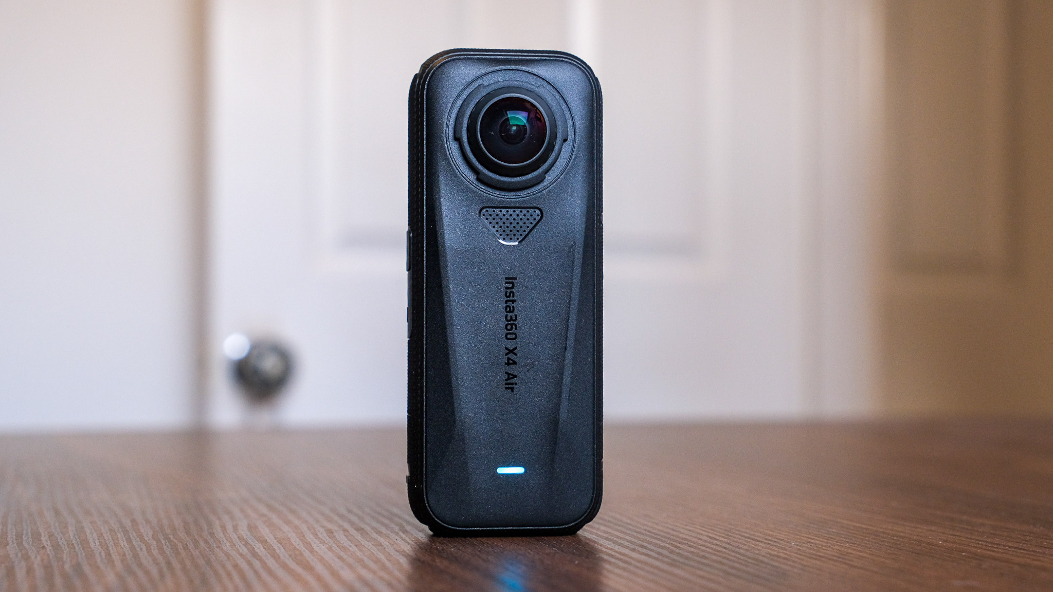 Photo of the Insta360 X4 Air action camera in an office
