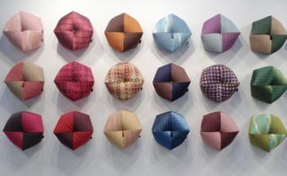 Hexagonal cushions by Takaokaya
