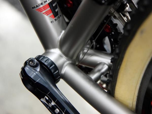 As always, Kent Eriksen's welds are impeccable as seen on this 'cross bike.