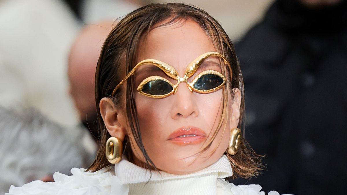 JANUARY 22: Jennifer Lopez attends the Schiaparelli Haute Couture Spring/Summer 2024 show as part of Paris Fashion Week on January 22, 2024 in Paris, France.