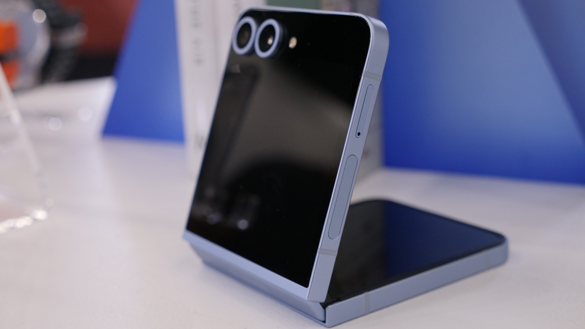 Samsung Galaxy Z Flip 6 on a table