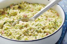 Courgette and bacon risotto
