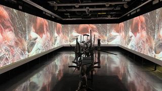 Scalable Display Technologies software was chosen for the Blank_Lab to automatically warp and blend multiple projectors across the 360-degree projection to create a seamless display