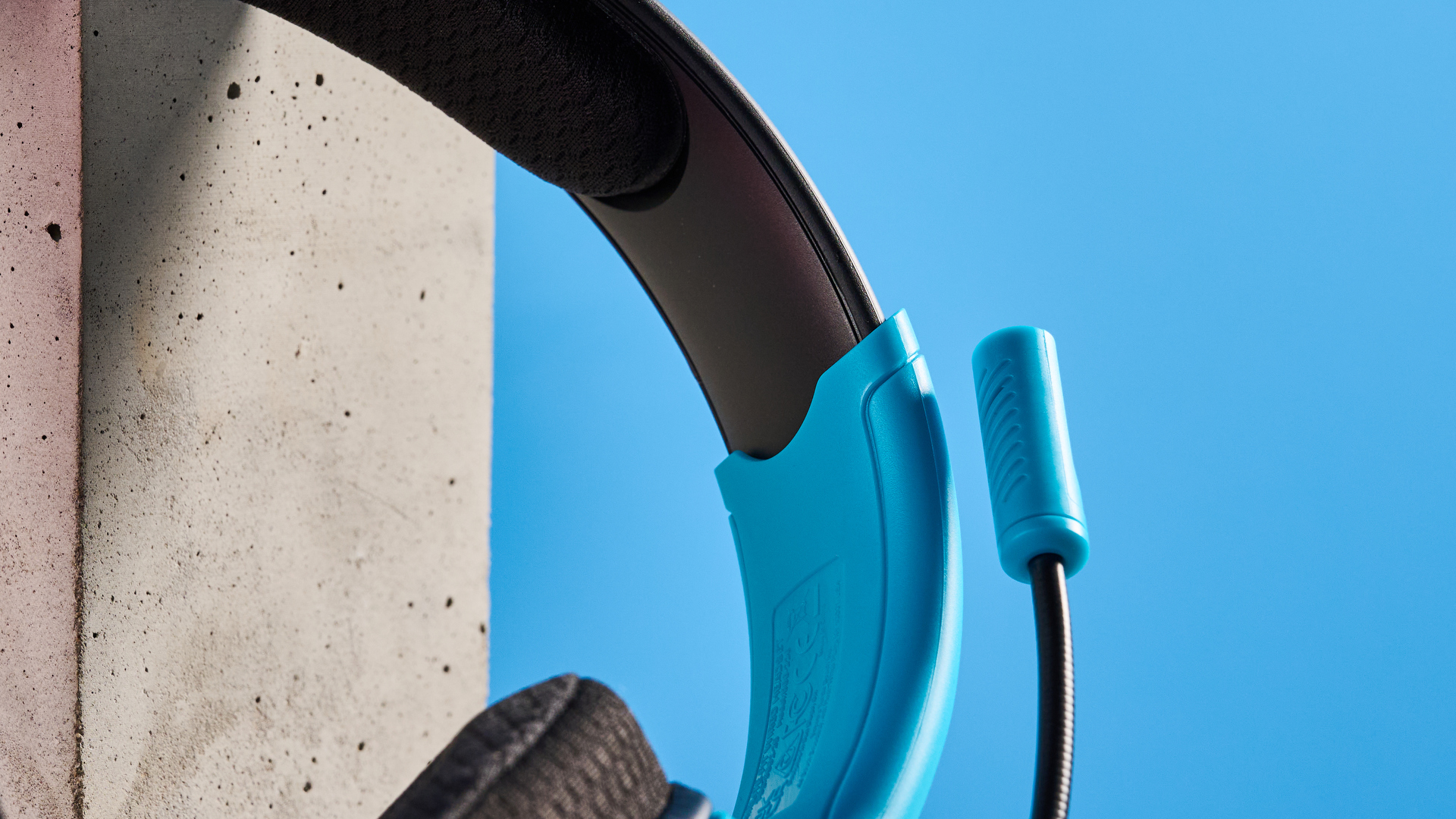 A blue and red Turtle Beach Airlite Fit wired gaming headset for the Nintendo Switch
