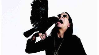 Ozzy Osbourne with a crow in 2010