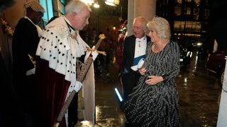 Camilla attending a Coronation reception.