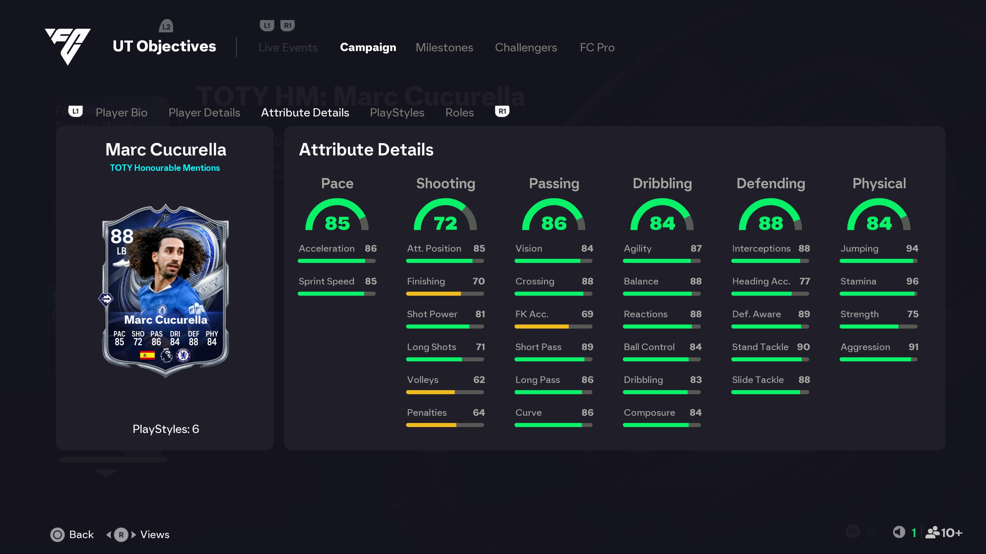 The first FC 26 TOTY HM card is Marc Cucurella